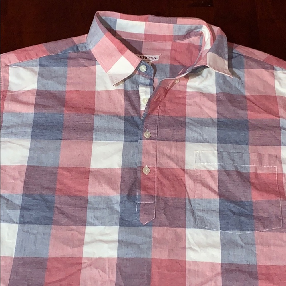 Never worn! Polo 1/4 button down shirt